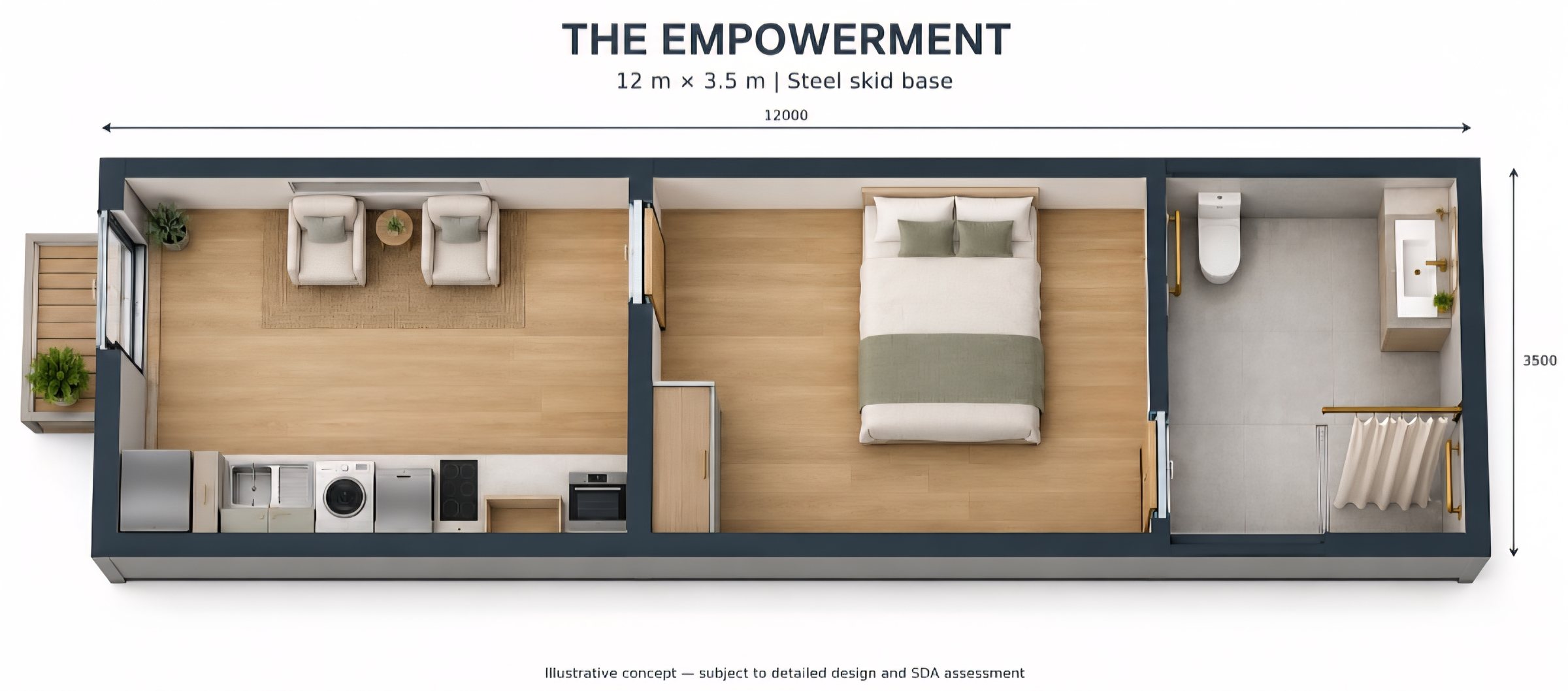 The Independence floor plan drawing